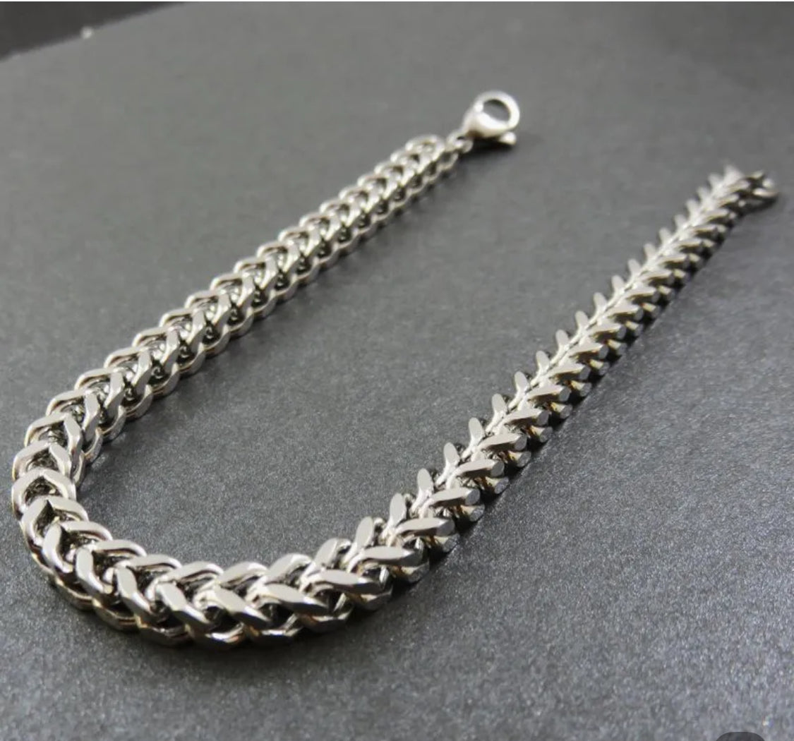 Bold Cuban Link Stainless Steel Bracelet for Men