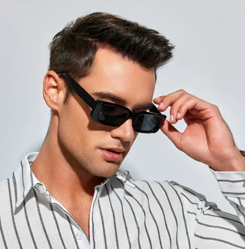 Premium Look Men's Trendy Square Fashion Glasses For Boys Men - Lightweight Casual Style PC Material Perfect For Casual Attire Sunglasses For Women Men - Unisex Square Fashion Sun Glasses For Girls Boys