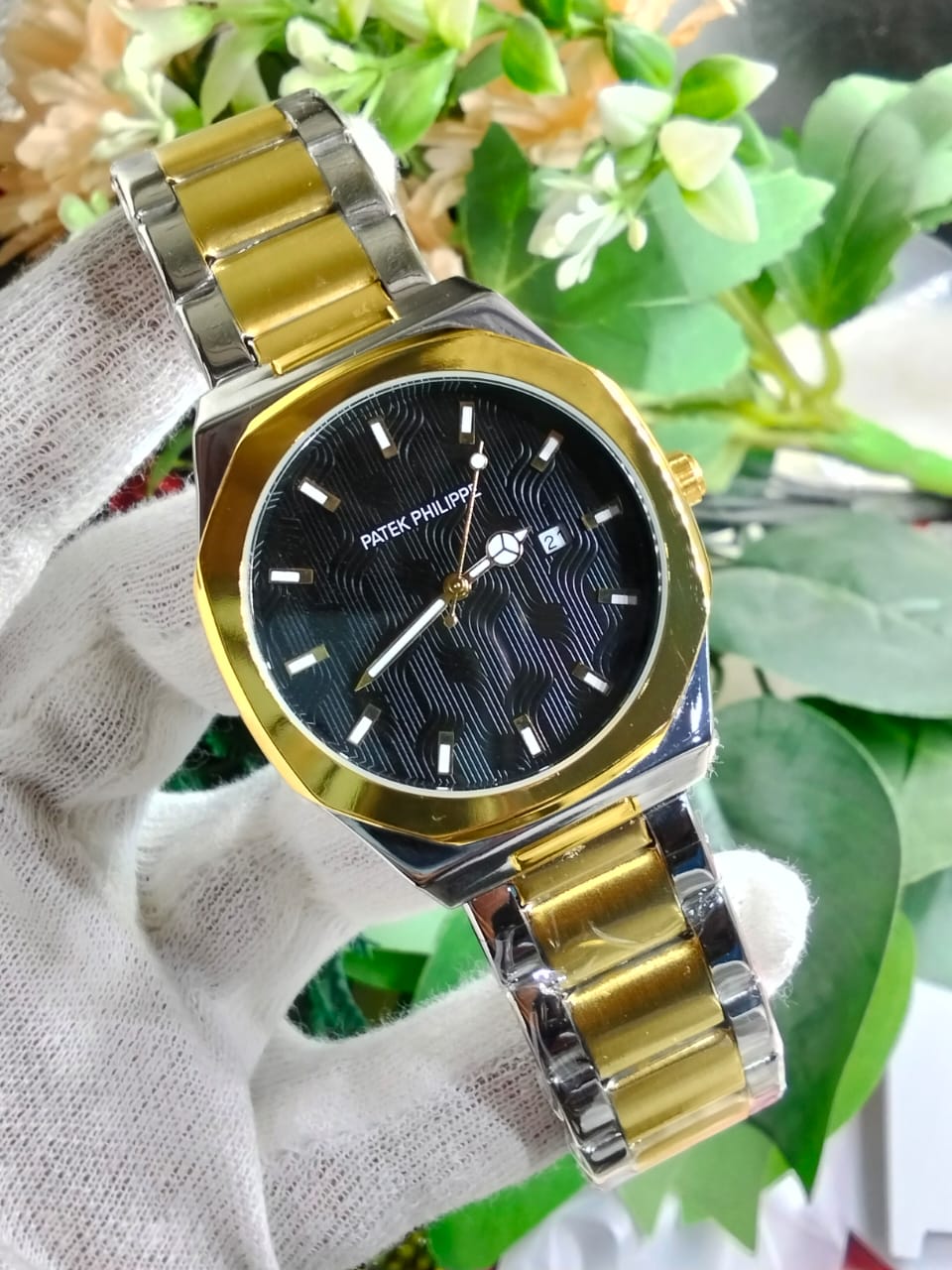 Imperial NauticWave Two-Tone Luxury Watch β Patek-Style Elegance
