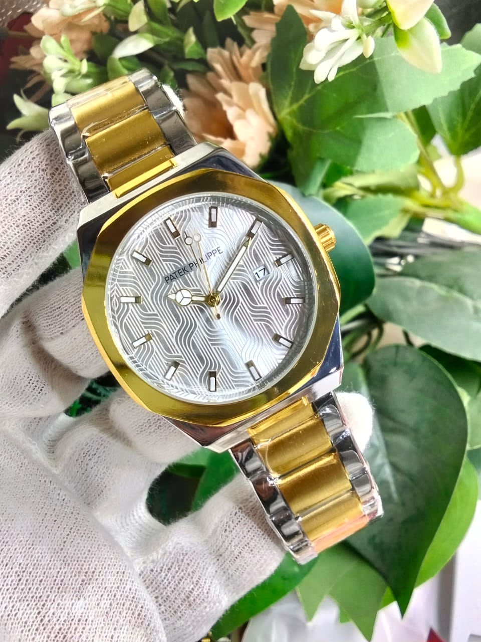 Imperial NauticWave Two-Tone Luxury Watch β Patek-Style Elegance