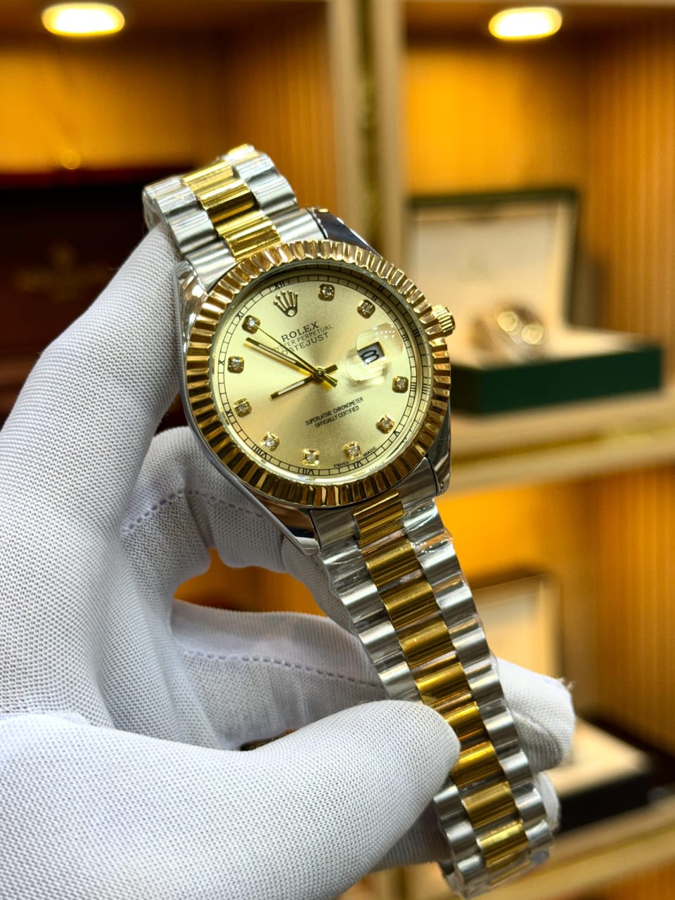 Rolex Datejust Two-Tone Gold & Silver β Luxury Diamond Dial