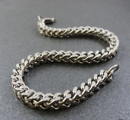 Bold Cuban Link Stainless Steel Bracelet for Men