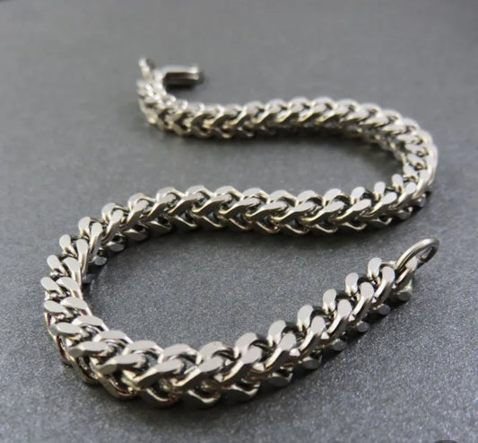 Bold Cuban Link Stainless Steel Bracelet for Men