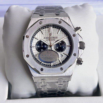 Royal ChronoEdge Stainless Steel Automatic Watch – AP Style Luxury Timepiece