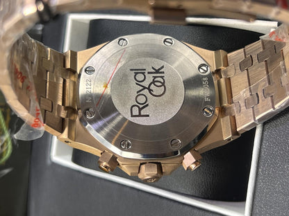 Luxury Rose Gold Chronograph Watch – Inspired by Audemars Piguet Royal Oak